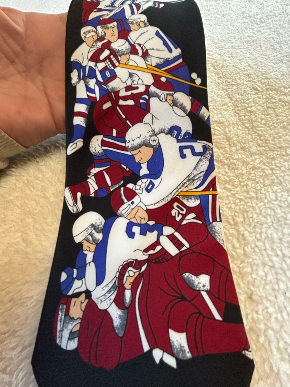 🎁3 for $30 - Hockey Players Fighting Necktie